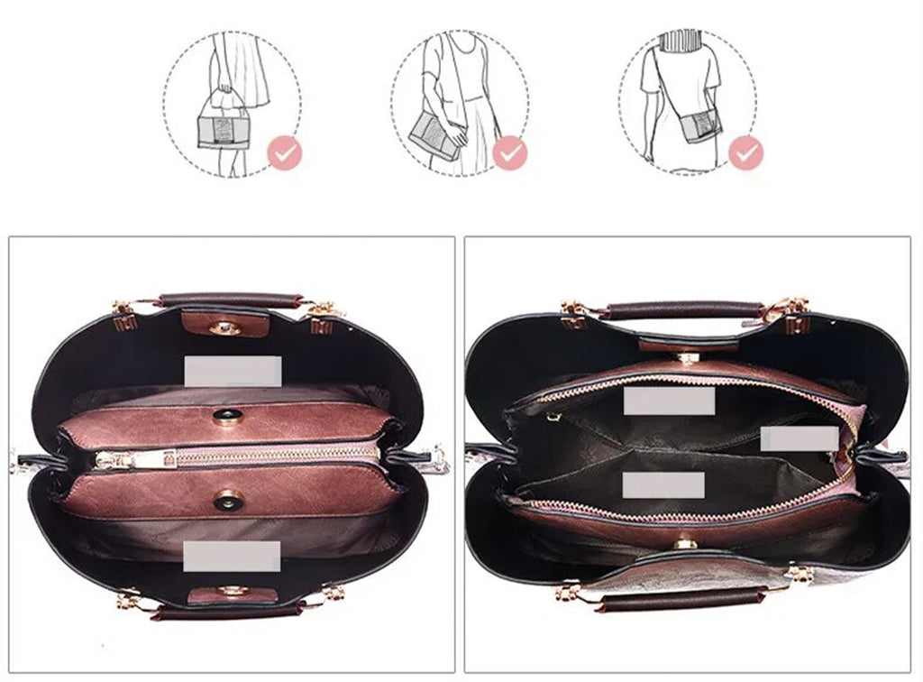 Customized Pors Deluxe Leather Handbag For Women