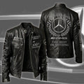 Merc 100TH Anniversary Edition Vintage Collar Leather Jacket