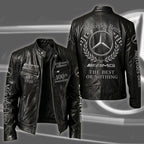 Merc 100TH Anniversary Edition Vintage Collar Leather Jacket