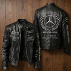 Merc 100TH Anniversary Edition Vintage Collar Leather Jacket