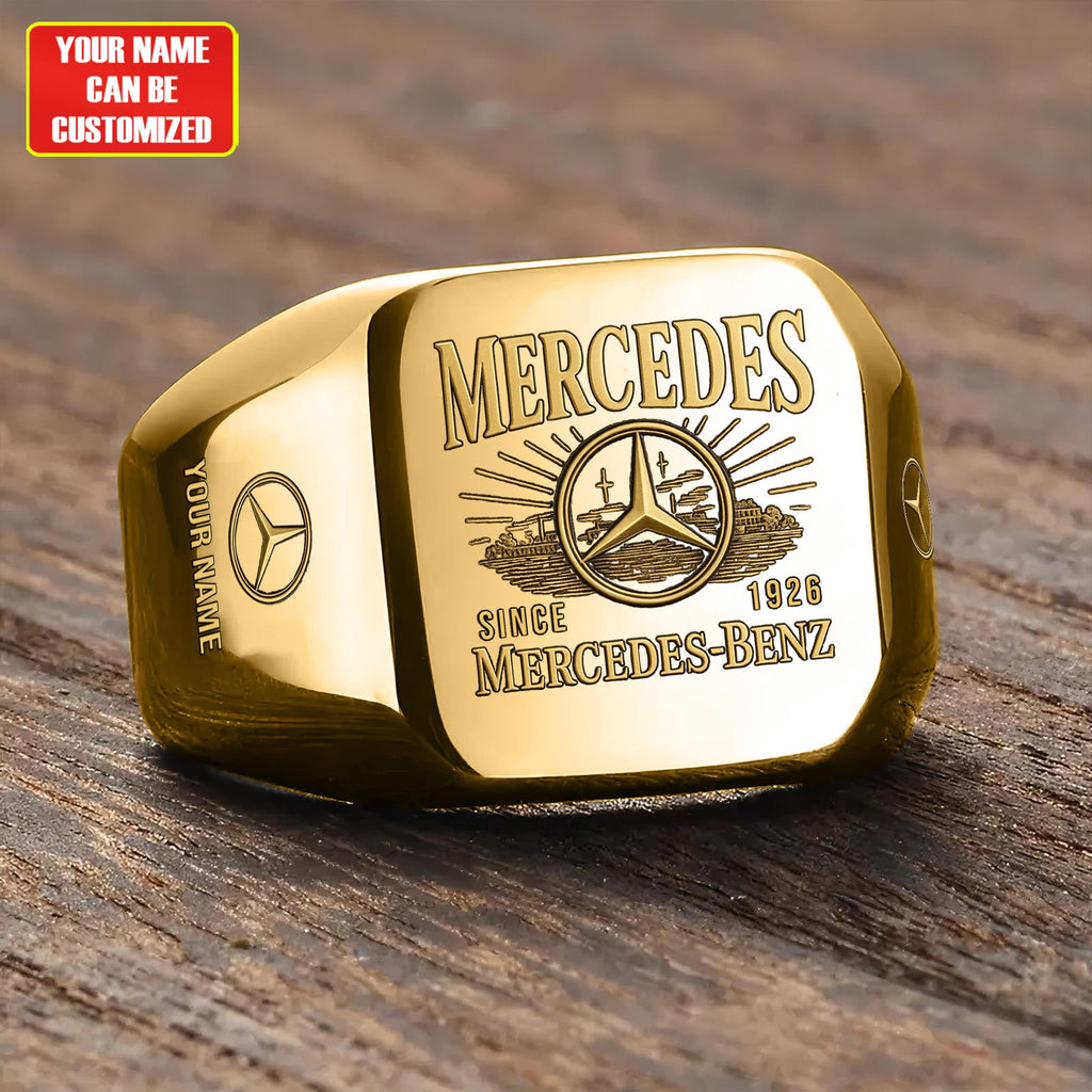 Merc Vintage Custom Name Classic Design Ring