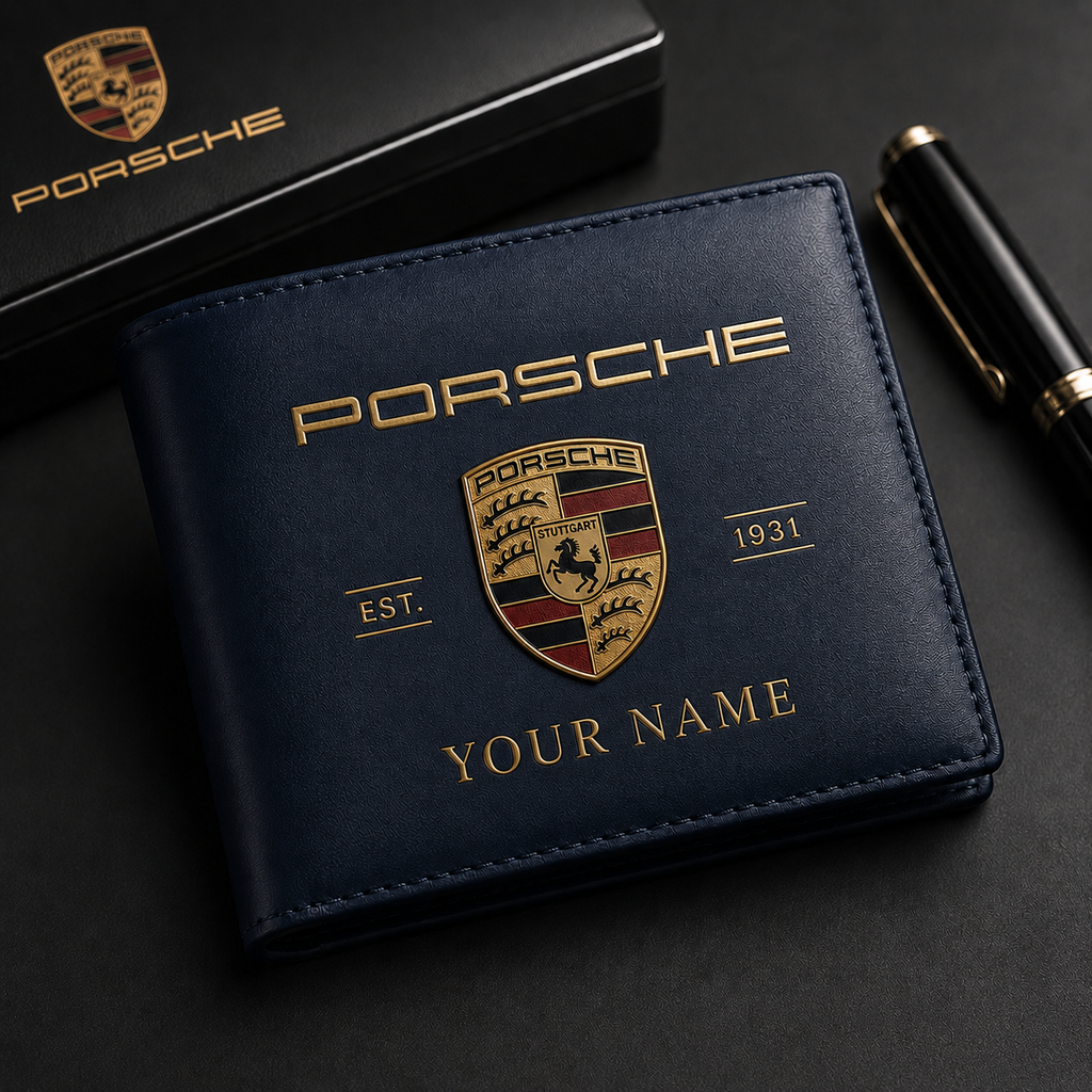 Personalized Pors 1931 Leather Wallet , Leather Gift , Father Day Gifts , Holiday Gift
