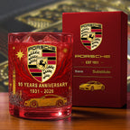 Personalized Pors 95 Years Anniversary Whisky , Pors Whiskey Glass