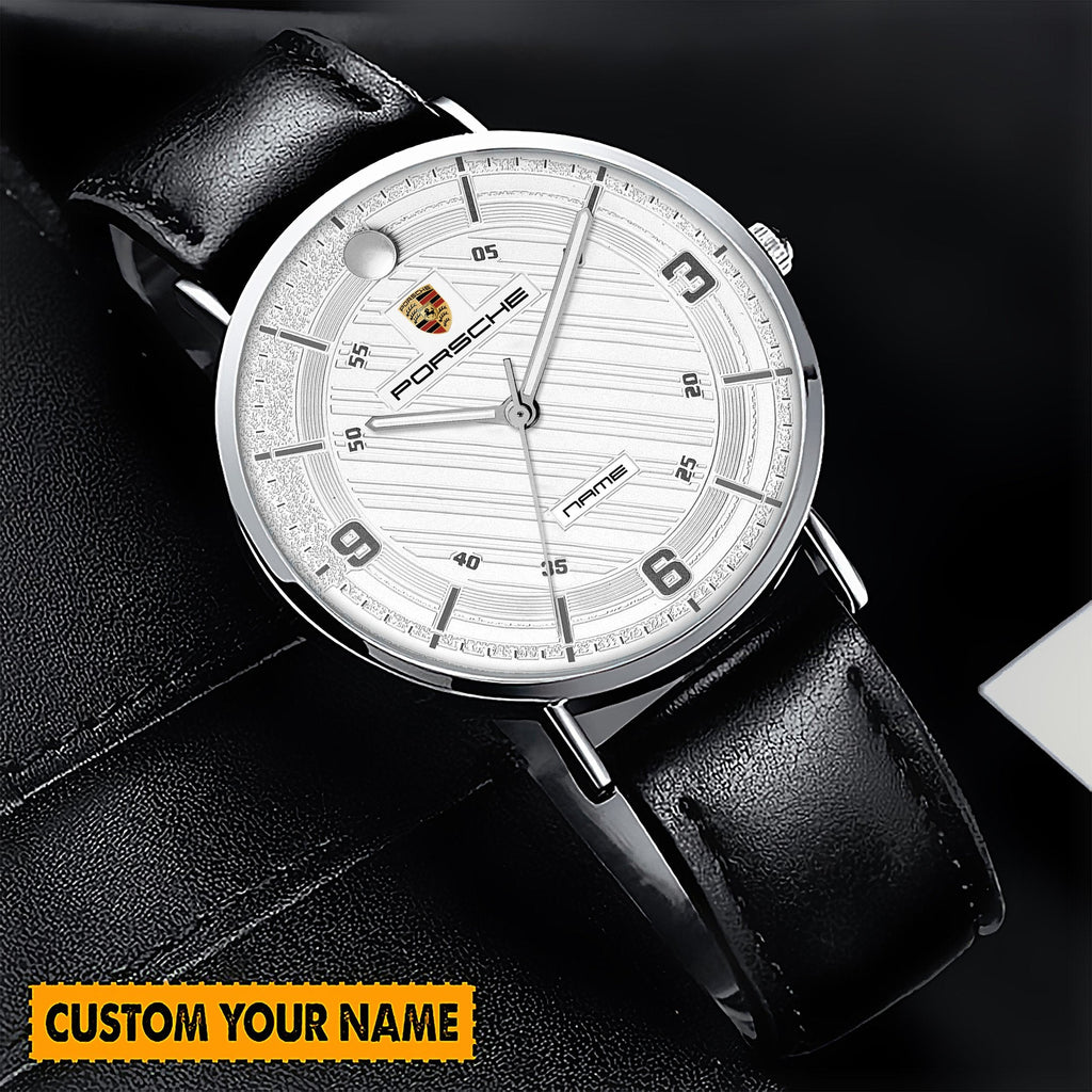 Personalized Pors Carlington Leather Watch Q290904