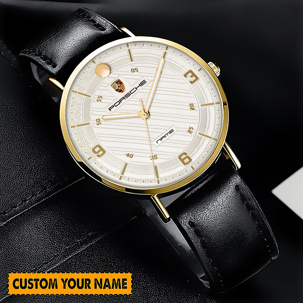 Personalized Pors Carlington Leather Watch Q290904