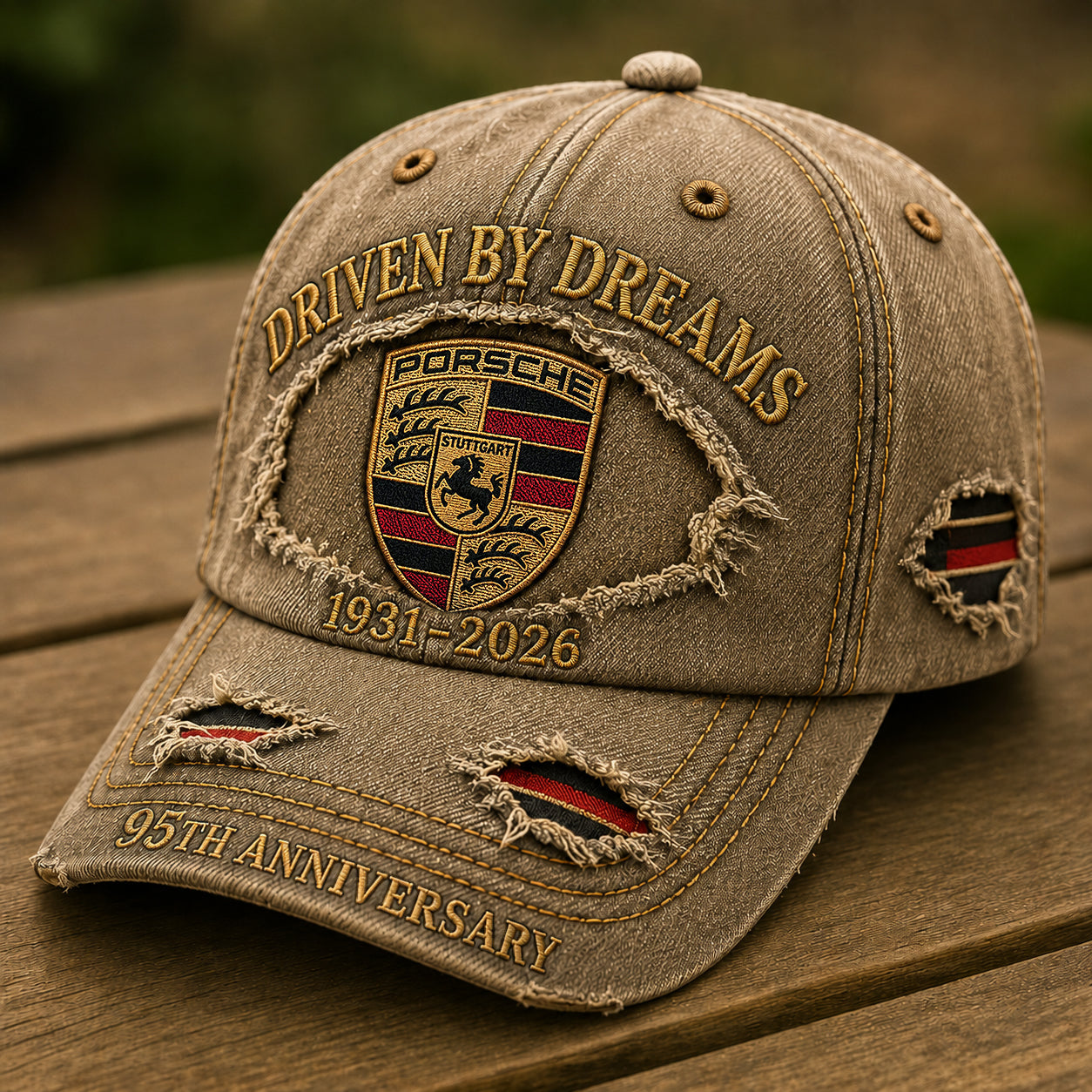 Personalized Pors Driven By Dreams Denim Classic Cap (1931-2026)