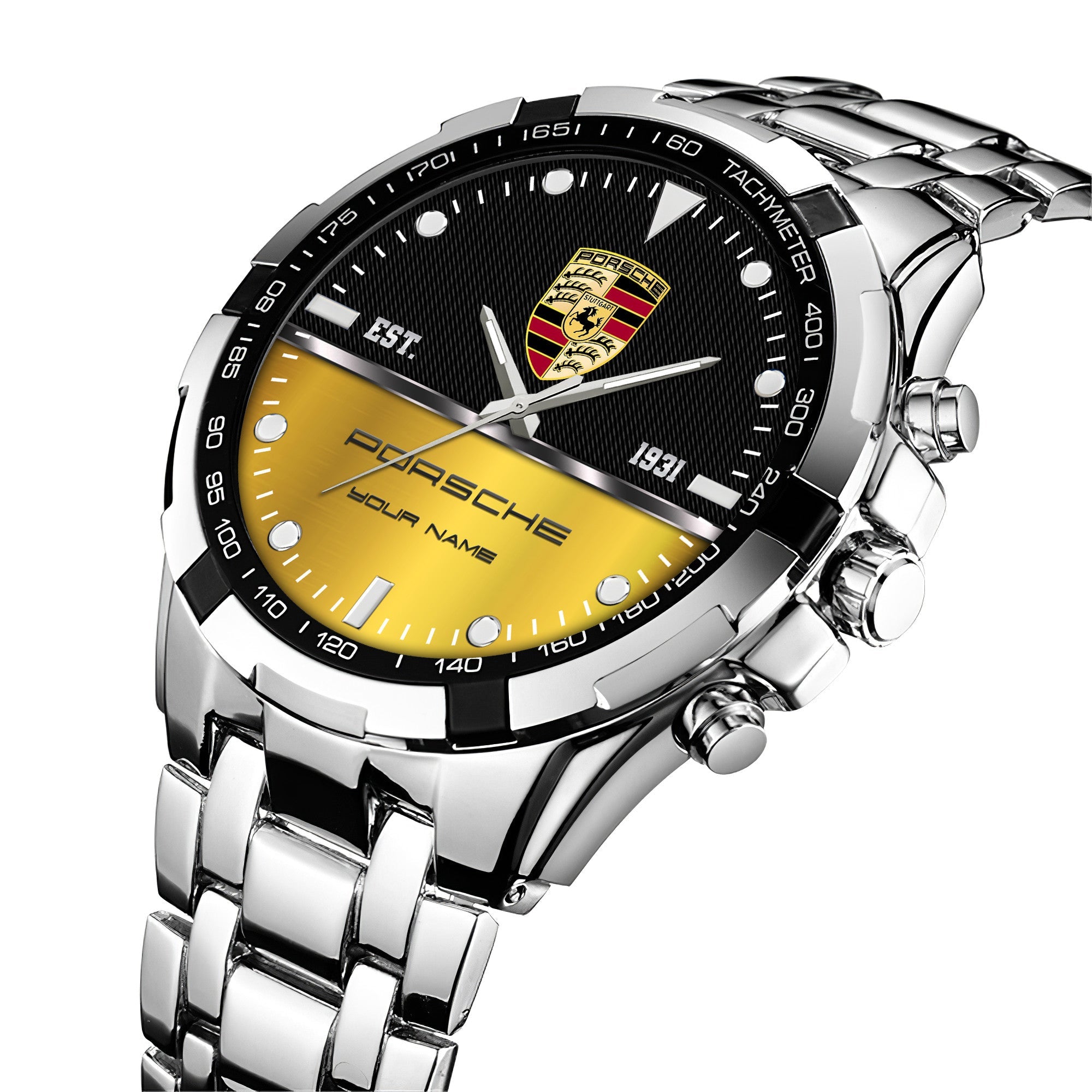 Personalized Pors EST 1931 Alloy Quartz Watch