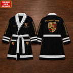 Personalized Pors EST 1931 Fleece Bathrobe