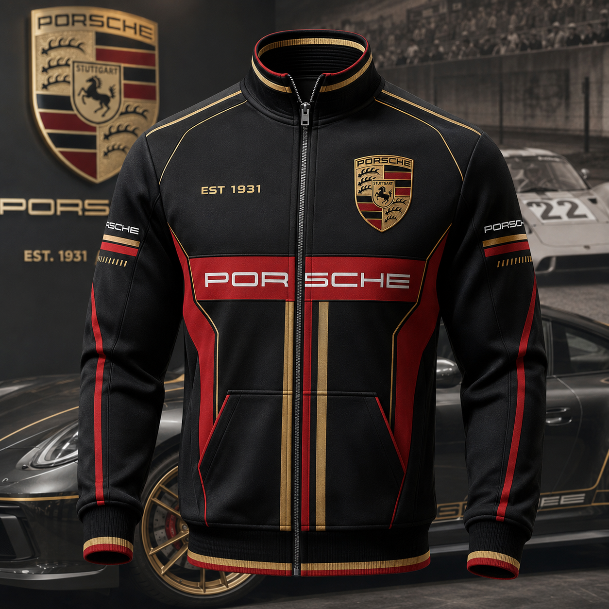 Personalized Pors EST 1931 Sport Baseball Jacket