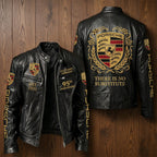 Personalized Pors EST 1931 Vintage Collar Leather Jacket (1931-2026)