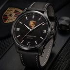 Personalized Pors Est.1931 Luxury Leather Strap Watch