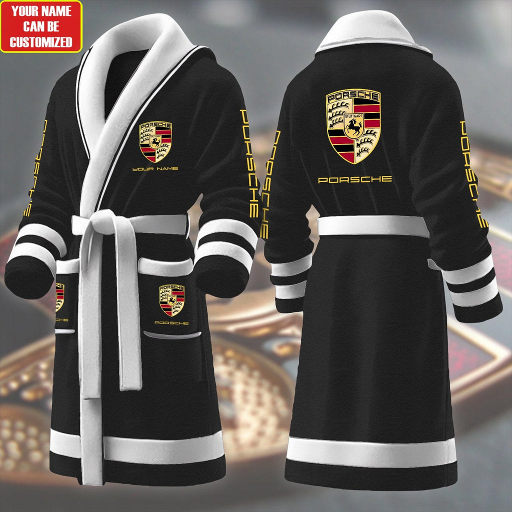 Personalized Pors Fleece Bathrobe P041003