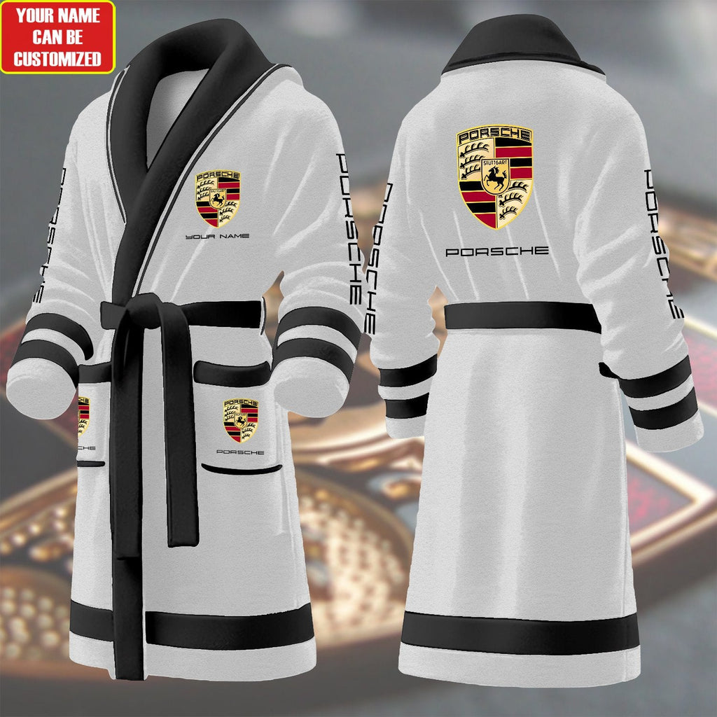 Personalized Pors Fleece Bathrobe P041003