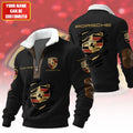 Personalized Pors Fur Zipper Pullover Shirt
