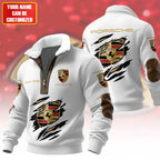 Personalized Pors Fur Zipper Pullover Shirt