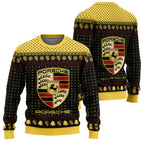 Personalized Pors Q2 Ugly Christmas Sweater , Unisex Wool Sweater
