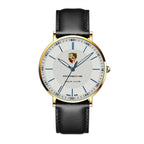 Personalized Pors Sapphire Leather Watch