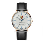 Personalized Pors Sapphire Leather Watch