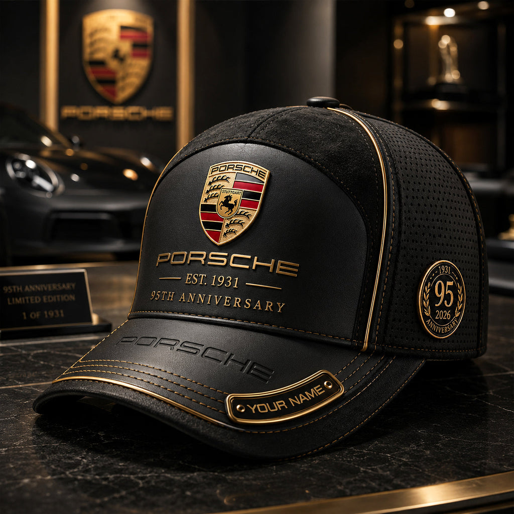 Personalized Pors Vintage 95TH Anniversary Leather Classic Cap V3 (1931-2026)