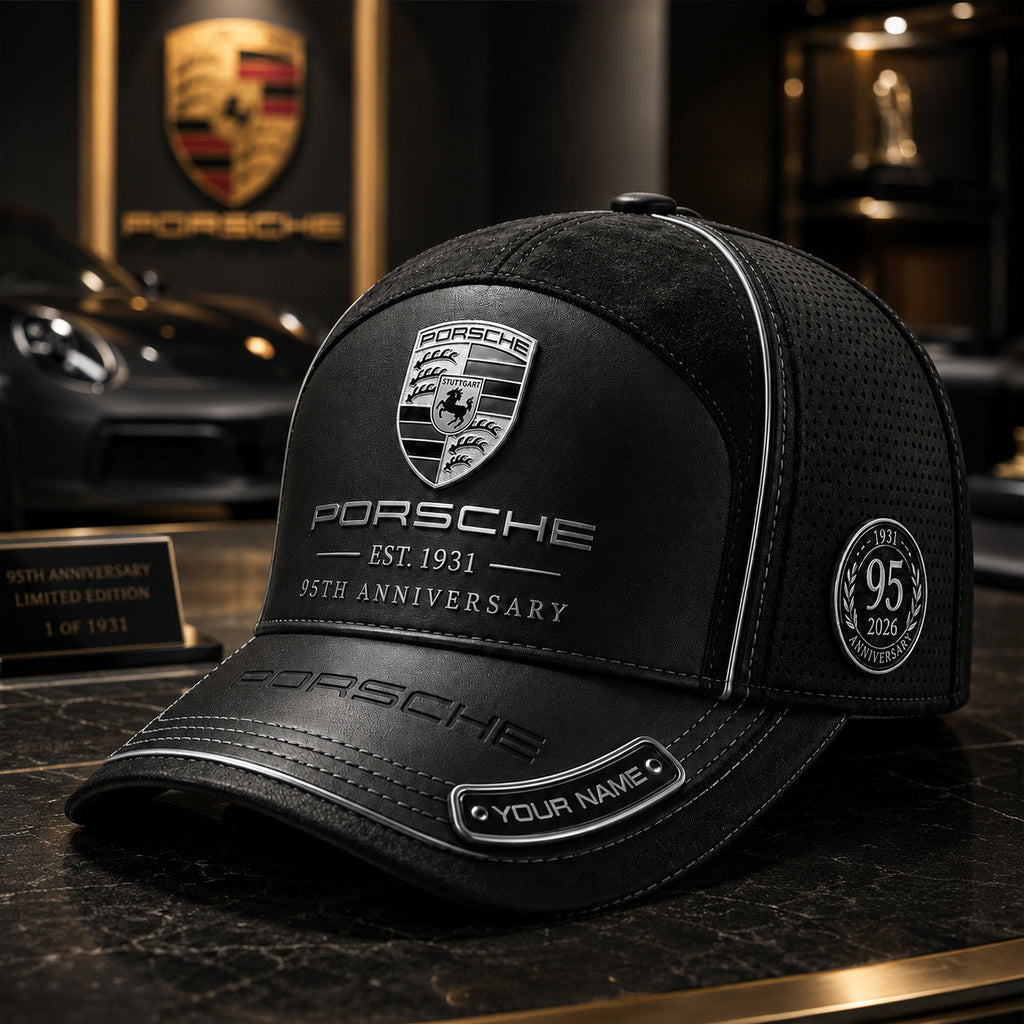 Personalized Pors Vintage 95TH Anniversary Leather Classic Cap V3 (1931-2026)