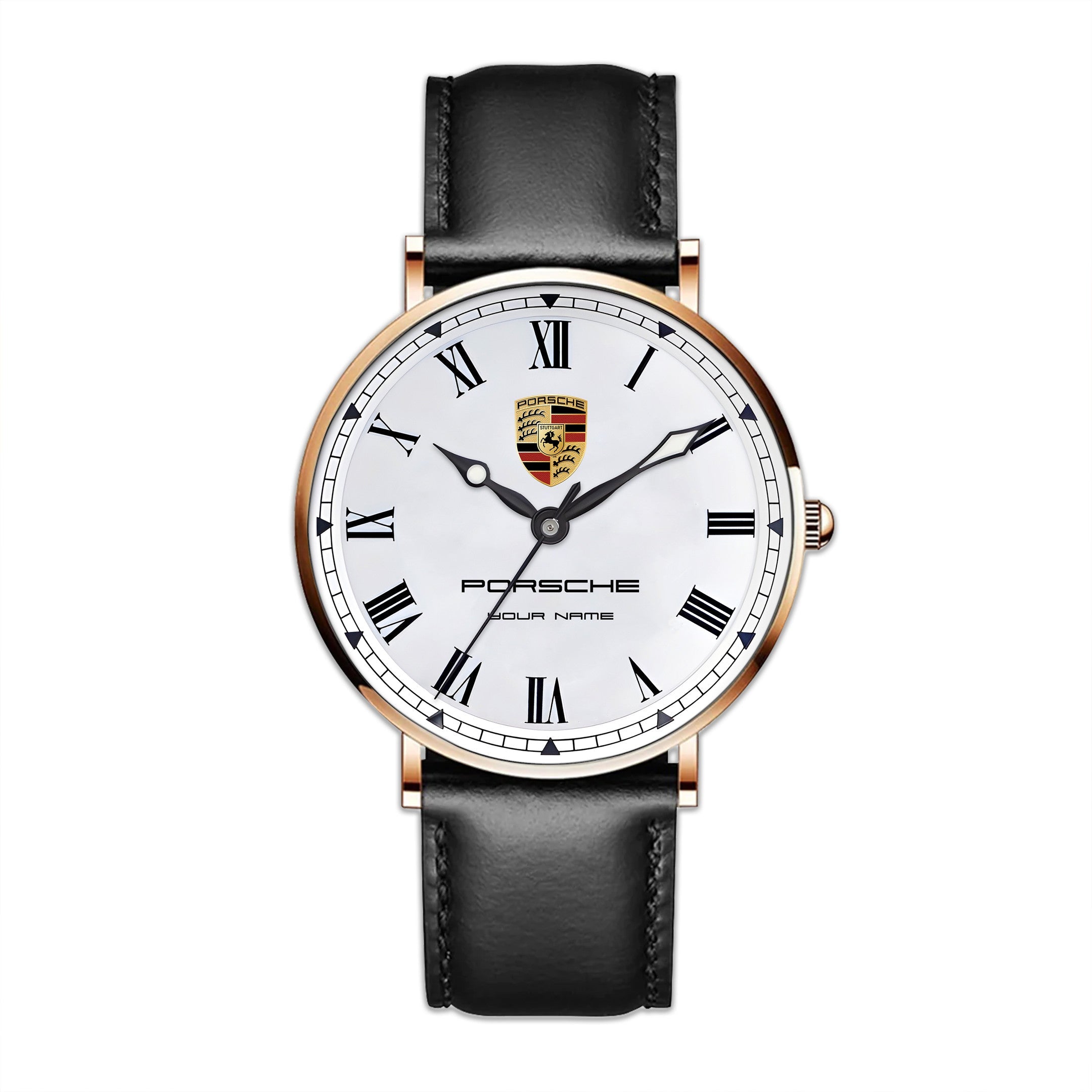 Personalized Pors Vintage Quartz Leather Watch P300801
