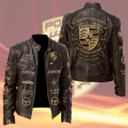 Pors 95th Anniversary Vintage Collar Leather Jacket (1931-2026)