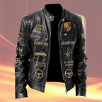 Pors 95th Anniversary Vintage Collar Leather Jacket (1931-2026)