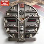 Pors Cars Version 3D Visual Effect Acrylic Wall Clock