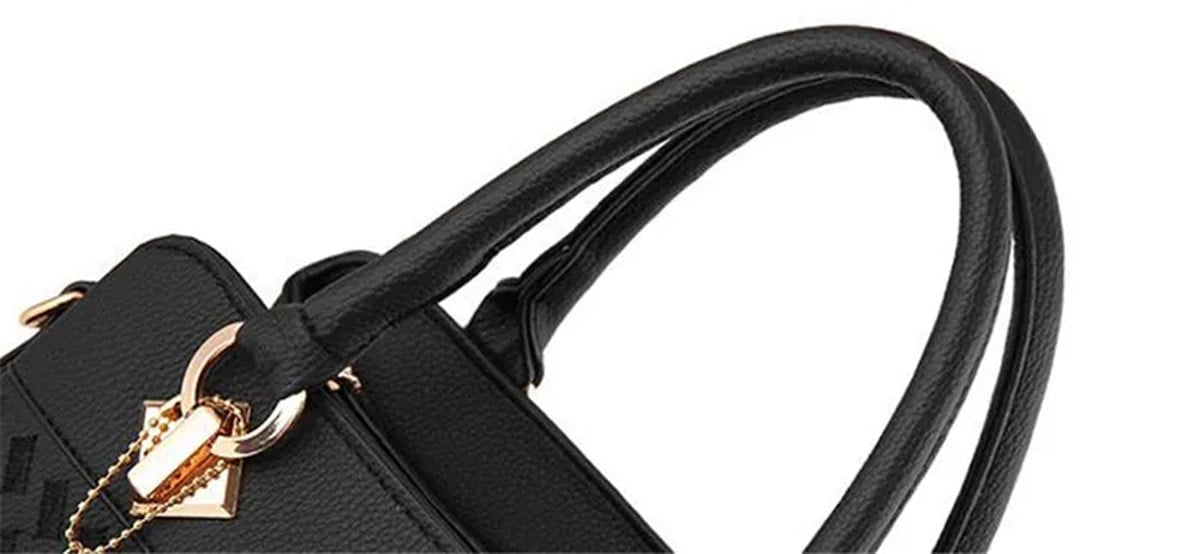 Pors Custom Name Classic Leather Handbag