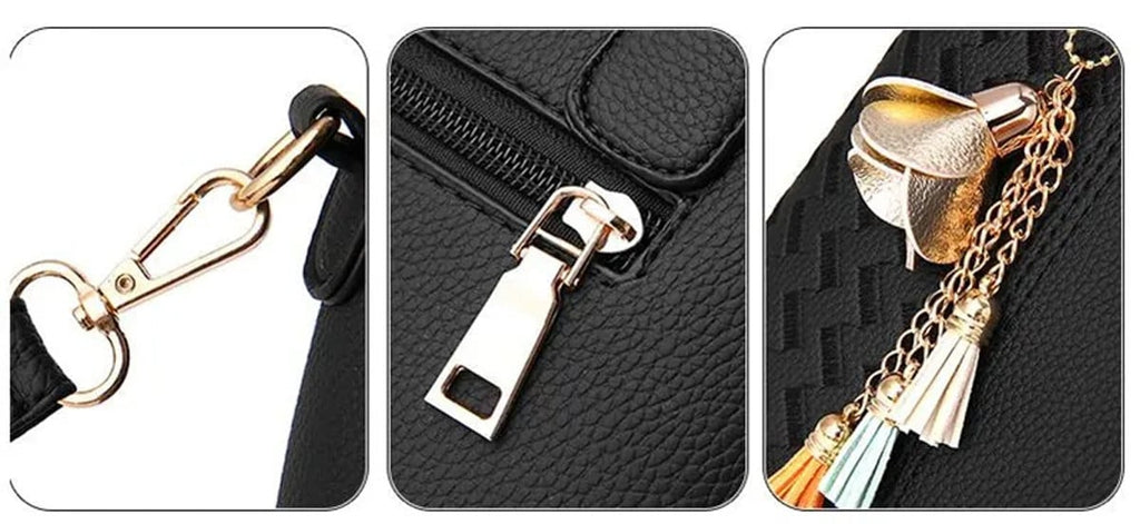 Pors Custom Name Classic Leather Handbag
