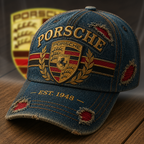 Pors EST 1948 Distressed Denim Classic Cap