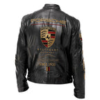 Pors Since 1931 Vintage Collar Leather Jacket