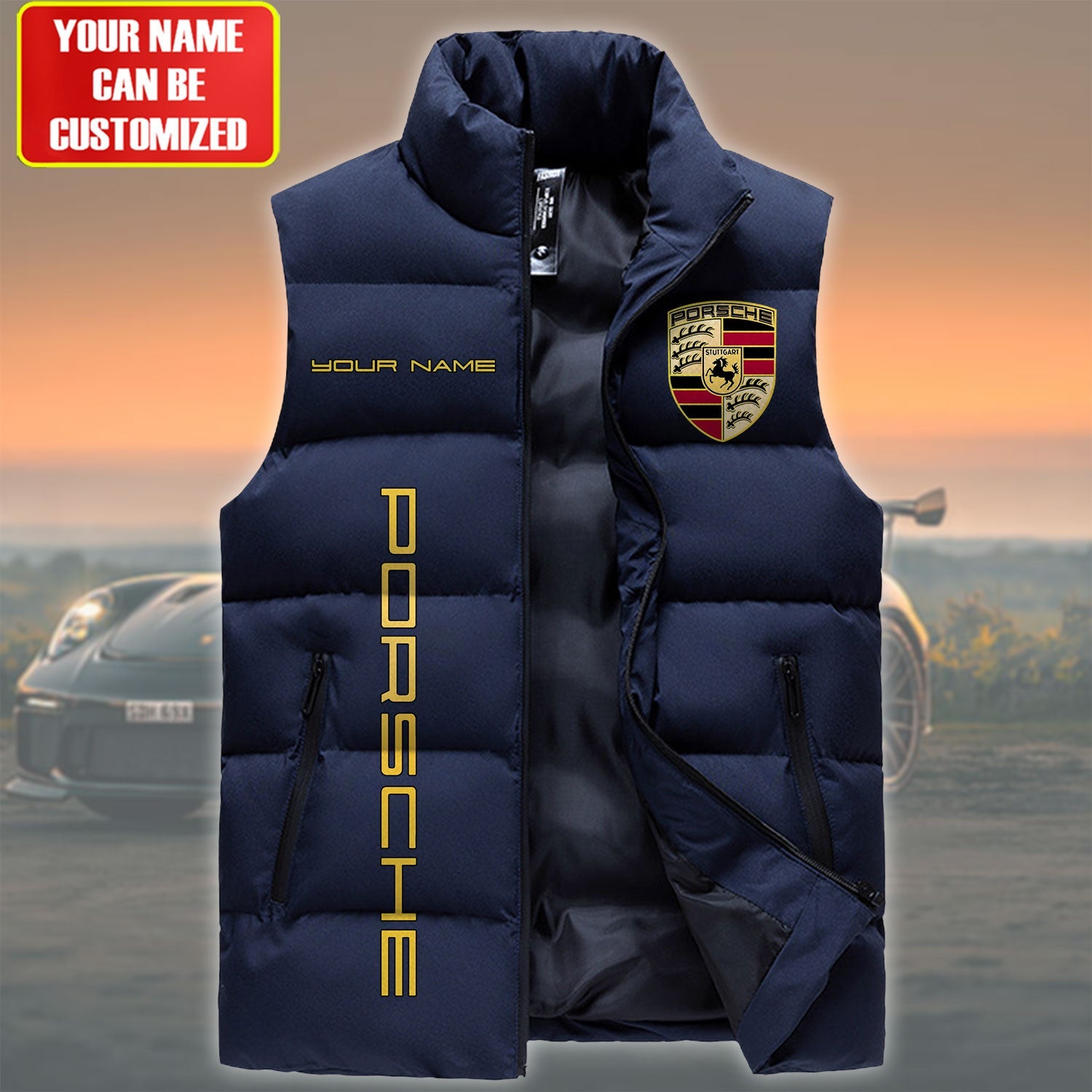 Pors Sleeveless Windproof Puffer Jacket Q150202