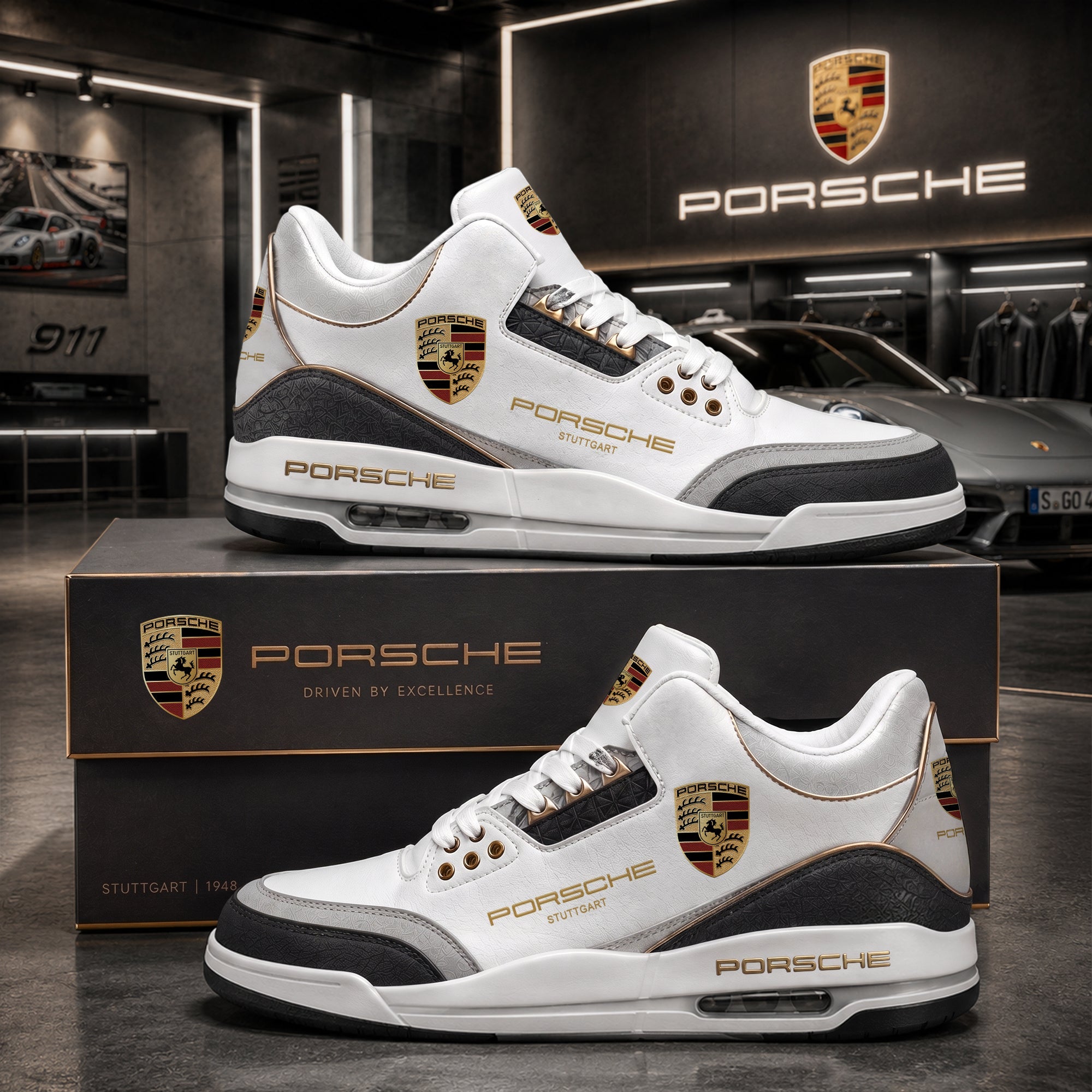 Pors Stuttgart AJ3 2026 Custom Sneaker