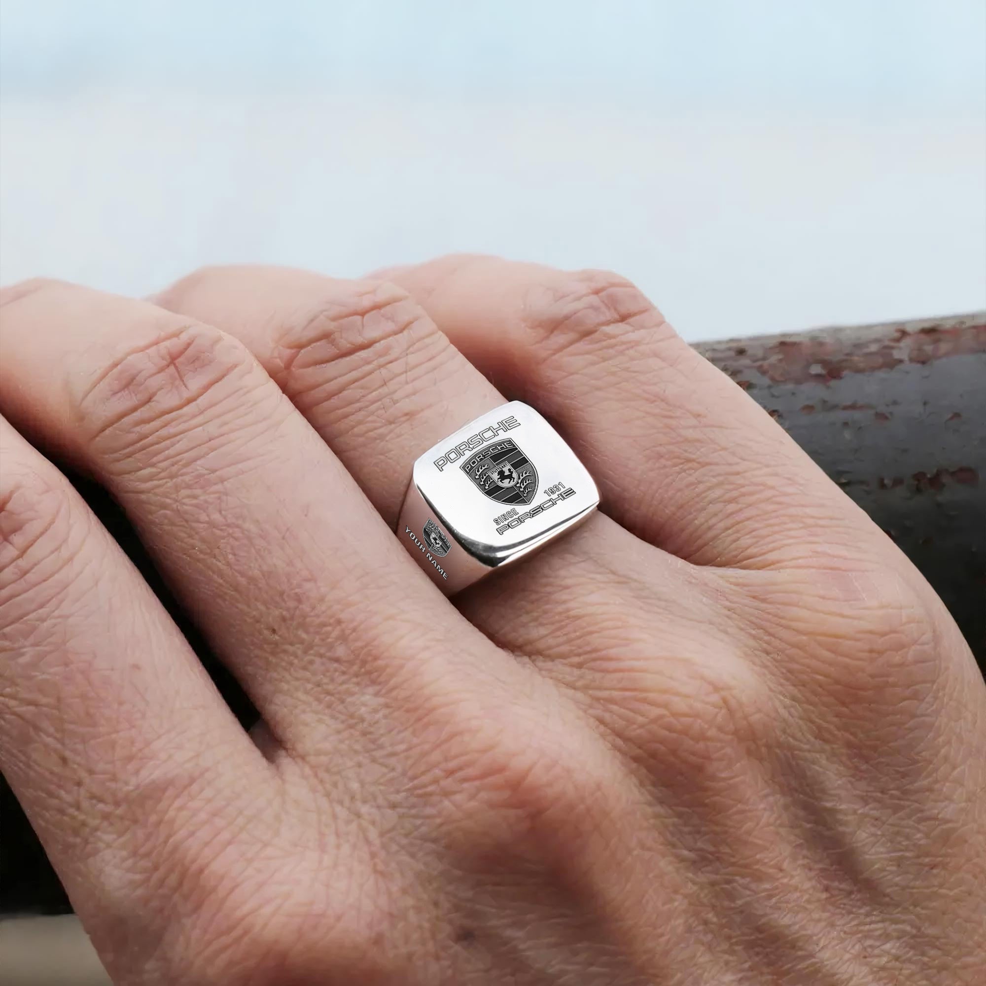 Pors Vintage Custom Name Classic Design Ring