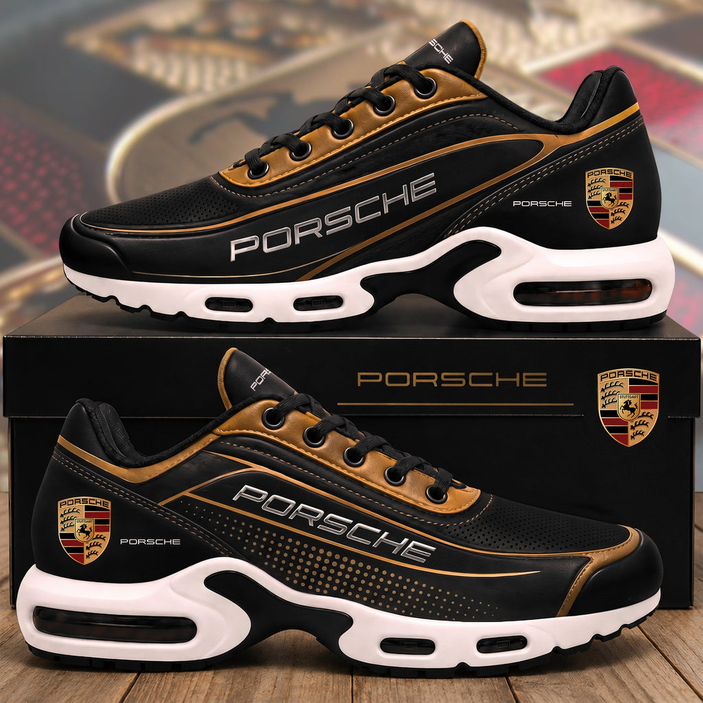 Pors Vintage Leather Air Cushion Sneaker
