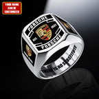 Porsche Custom Name Classic Design Ring